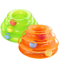 3-Level Tower Ball Track Cat Play Tower Toy